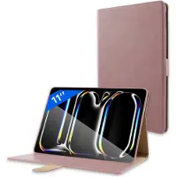 Phreeze Luxe Case Geschikt voor iPad Pro 11 inch M4 (2024) Hoes Roze Goud Cover Hoesje A2836 , A2837