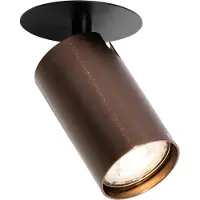 QAZQA Moderne inbouwspot donker brons GU10 50mm - Chels