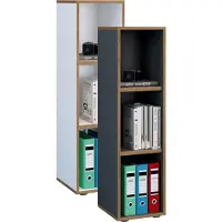 VCM Houten Büro Standplank Boekenkast Dossierplank Boekenkastplank Salia 3-voudig B. 30 cm