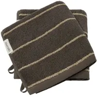 Meraki Handdoek, Stripe, Leger
