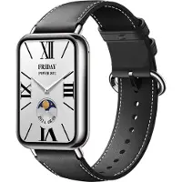 Strap-it Echt leren bandje - geschikt voor de Redmi Watch 4 / Redmi Watch 5 / Redmi Watch 6 / Xiaomi Smart Band 8 Pro / Xiaomi Smart Band 9 Pro / Xiaomi Smart Band 10 Pro (zwart)