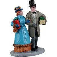 Lemax Caddington Village Kerstdorpminiatuur Christmas Shopping Date (samen Winkelen) 3,7 X 5 X 8 Cm