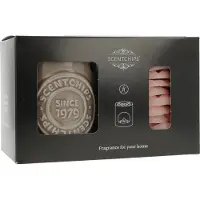 Scentchips Giftset Freesia Lychee - Waxbrander met - Waxmelts - Geurwax - Geschenkdoos - Huisparfum - Geurbrander - Giftbox – Zwart