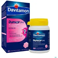 Davitamon Junior Framboos 60 St Tabletten
