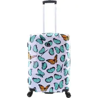 Saxoline Harde Koffer / Trolley / Reiskoffer - 66 cm (Medium) - Springful Print - Bedrukt / Medium