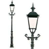 Ks Verlichting Nostalgische tuinlamp Alkmaar van gietijzer - groen