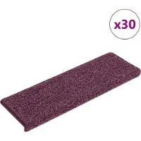 vidaXL Trapmatten 30 st 65x21x4 cm Donkerpaars Rechthoekige Rand