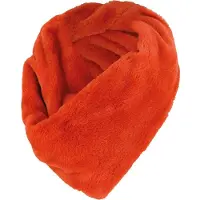 Sarlini Knit Snood Ronde Orange Dames colsjaal Fake Fur