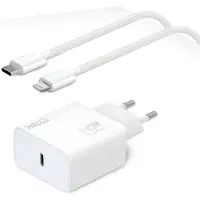 Phreeze Snellader geschikt voor iPhone - Lightning naar usb C kabel - MFI gecertificeerde oplaadkabel - Usb C power adapter 40w