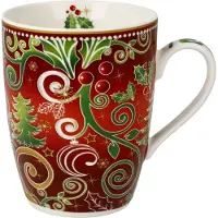 Goebel - Palais Royal | Koffie / Thee Mok Feestelijke beker Rood | Beker - porselein - 350ml