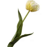 Silk-ka - Kunstbloem - tulp - wit - H47 cm - 2 stuks