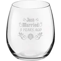 Royal Leerdam Gegraveerde drinkglas 39cl Just Married 3 years ago