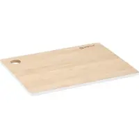 Alpina Snijplank witte rand - 23 x 30 cm - bamboe hout - Serveerplanken - Broodplanken