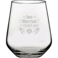 Pasabahce Gegraveerde drinkglas 42,5cl Just Married 2 years ago
