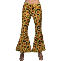 Boland - Flarebroek Sunflower (M) - Volwassenen - Hippie - 60's - 70's - Hippies - Flower Power