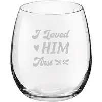 Royal Leerdam Gegraveerde drinkglas 39cl I loved him first
