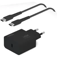Phreeze Lader geschikt voor Galaxy S26 Ultra, S26, S25 Ultra, S25, A57, A56, A55, Z Fold 7, Z Flip 7 - 40w usb C Adapter + usb C Kabel 1 Meter - Telefoon / Tablet Oplader