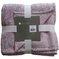 2lif Melange plaid bordeaux 130x170cm