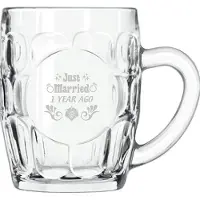 Libbey Gegraveerde bierpul 55cl Just Married 1 year ago