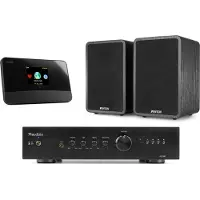 Fenton HiFi Stereo Set - set met tuner, versterker en 2 speakers - FM, DAB en internetradio - 200W
