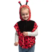 Boland - Kinderponcho Lieveheersbeestje (3-4 jaar) - Kinderen - Lieveheersbeestje - Dieren