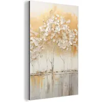 MuchoWow Aluminium schilderij 40x60 cm - Wanddecoratie metaal - Bomen - Kunst - Acryl - Natuur - Metalen muurdecoratie woonkamer - Decoratie industrieel - Foto op dibond - Industriële accessoires slaapkamer