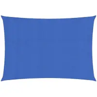 vidaXL Zonnezeil rechthoekig 160 g/m² 2,5x5 m HDPE blauw