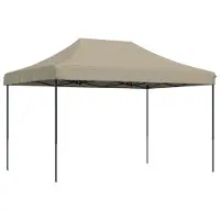 vidaXL - Partytent - inklapbaar - pop-up - 410x279x315 - cm - taupe