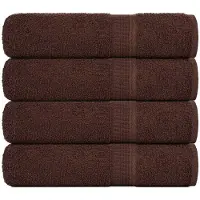 vidaXL Badhanddoeken FROGN 4 st 100x150 cm 360 g/m² bruin