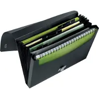 Leitz Projectmap Leitz Recycle 5-vaks PP zwart - 5 stuks