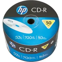 HP CD-R 80Min/700MB/52x Bulk Pack (50 Disc) (CRE00070)