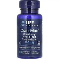 Life Extension - Cran-Max veenbes heel fruitconcentraat, 500mg - 60 vcaps
