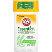 Arm & Hammer , Essentiële met Natuurlijke Desodoriseerders, Desodorant, Brede Stok, Rozemarijn Lavendel, 2.5 oz (71 g)