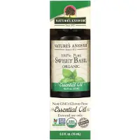 Natures Answer - 100% Pure Zoete Basilicum Biologische Etherische Olie - 15 ml