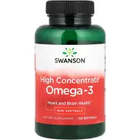 Swanson Health - Hooggeconcentreerde Omega-3 - 120 Zachte Capsules