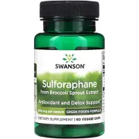 Swanson Health - Sulforafaan uit Broccolikiemextract, 400 mcg - 60 vegetarische capsules