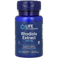 Life Extension - Rhodiola-extract, 250 mg - 60 vegetarische capsules