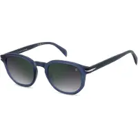 David Beckham Zonnebril DB 1007/S 49/24/145 MATTE BLAUW/ GREY GESCHADUWD GROEN MIRROR acetaat man DB 1007/S
