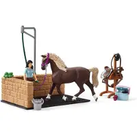 Schleich Horse Club Washing Area With Emily And Luna Figure Veelkleurig Kinderen