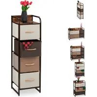 Relaxdays Ladekast + dressoir, Ladekast (31 x 31,5 x 99,5 cm)