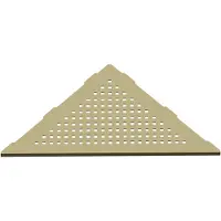 Guido Gusto Square Corner hoekplanchet inbouw 30x25 cm mat goud