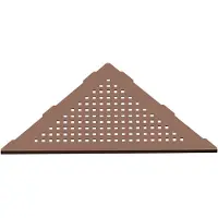 Guido Gusto Square Corner hoekplanchet inbouw 25x25 cm copper