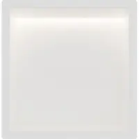 Guido Gusto Mat wit RVS Inbouwnis 30x30x7cm met RGB verlichting