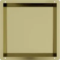 Guido Gusto Mat goud RVS Inbouwnis met tegelflens 30x30x10cm