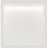 Guido Gusto Mat wit RVS Inbouwnis 30x30x10cm met RGB verlichting