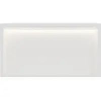 Guido Gusto Mat wit RVS Inbouwnis 30x60x7cm met RGB verlichting