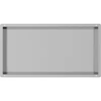 Guido Gusto RVS Inbouwnis met tegelflens 30x60x7cm