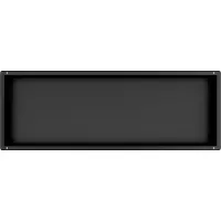 Guido Gusto Mat zwart RVS Inbouwnis met tegelflens 30x90x7cm