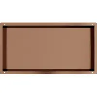 Guido Gusto Copper RVS Inbouwnis met tegelflens 30x60x7cm