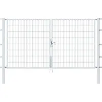 Alberts Deur met dubbel hek Flexo 300 cm breedte (150 cm + 150 cm), in verschillende hoogten